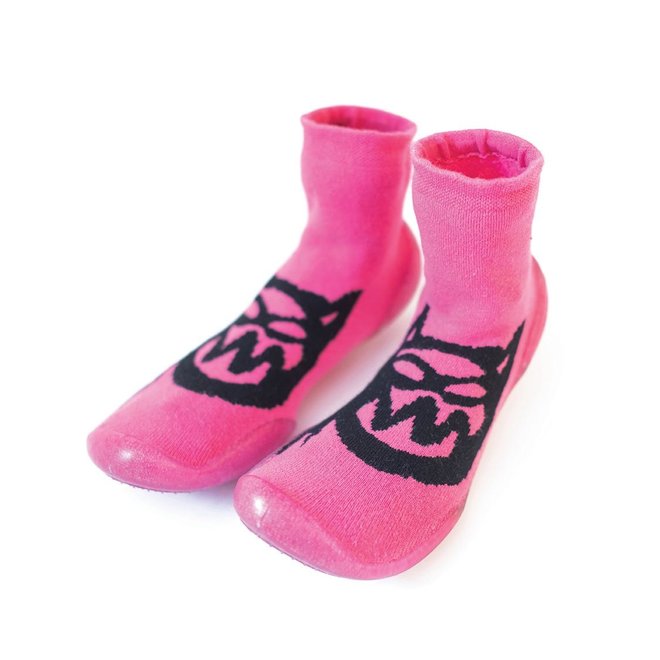 MISCHIEF CAT SLIPPERS HOT PINK S