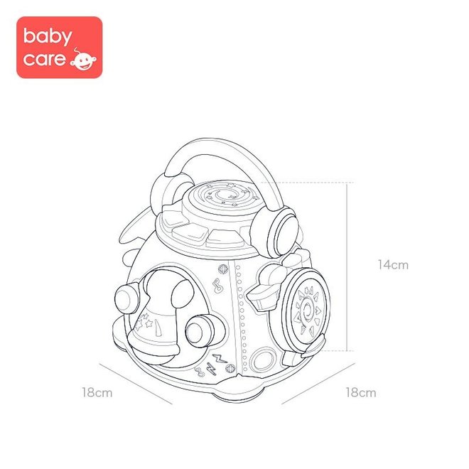 BC BABYCARE MUSICAL ACTIVITY TOY RED