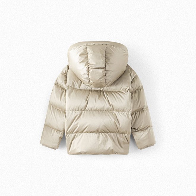 GIRLS' PARKA GOLDEN WHITE