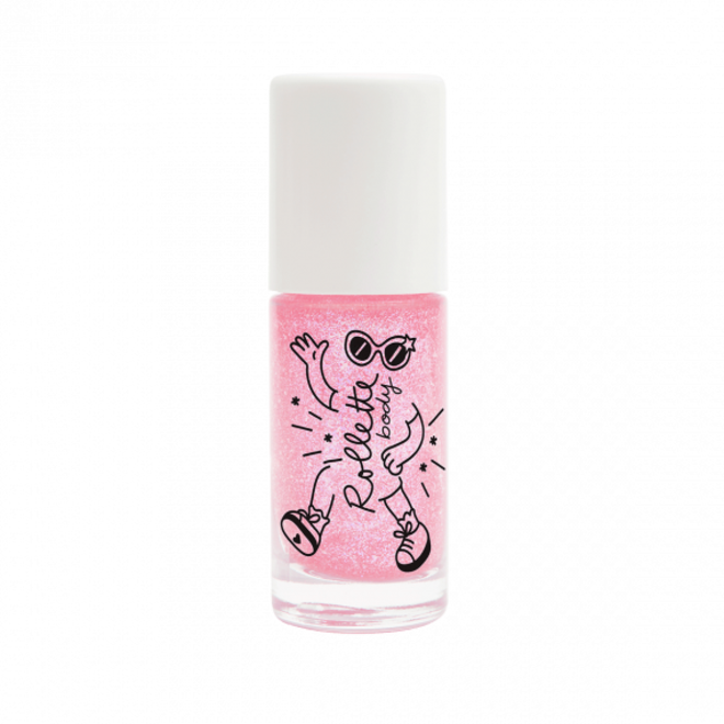 Nailmatic- Body Rollette - Raspberry Glitter Body Gel