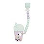 Silicone Teether GEM Set - Taro bubble Tea - Lilac Mint