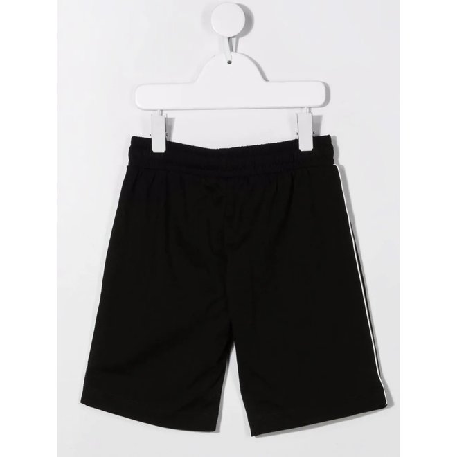 BOY SHORTS WITH SURFING BEAR GRAPHIC BLACK