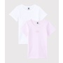 GIRLS' ORGANIC COTTON T-SHIRTS - 2-PACK P&W