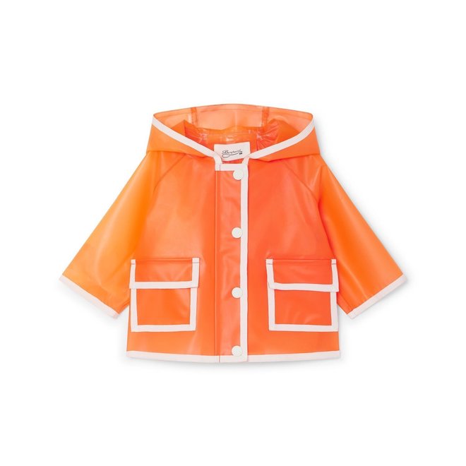 THE AURELA RAINCOAT FOR BABY POPPY RED