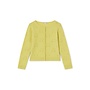 CARDIGAN WITH OPENWORK CHERRIES FOR GIRLS ACID YELLOW