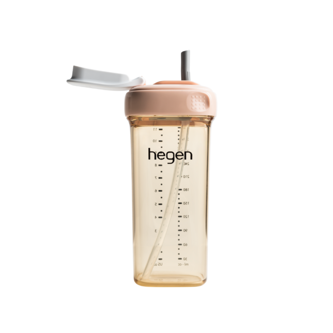 HEGEN PCTO 330ML/11OZ STRAW CUP PPSU PINK