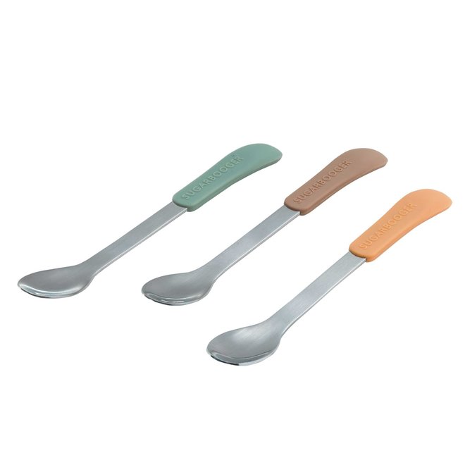 SUGARBOOGER - Lil Bitty Spoon Set (3) - Earth Neutral
