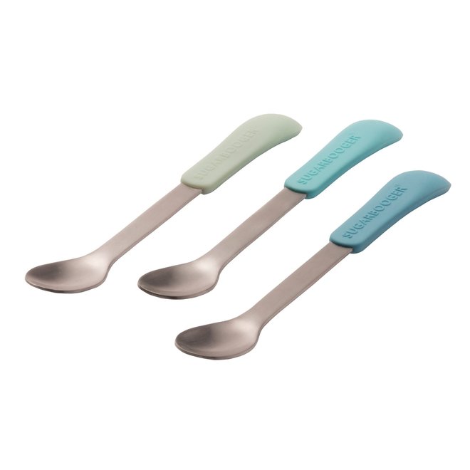 SUGARBOOGER - Lil Bitty Spoon Set (3) - Baby Blue