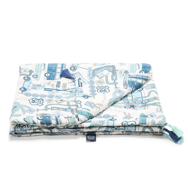 BAMBOO BEDDING MEDIUM SIZE - ROUTE 66 COLOUR