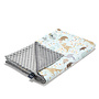 TODDLER LIGHT BLANKET - DUNDEE & FRIENDS BLUE - GREY