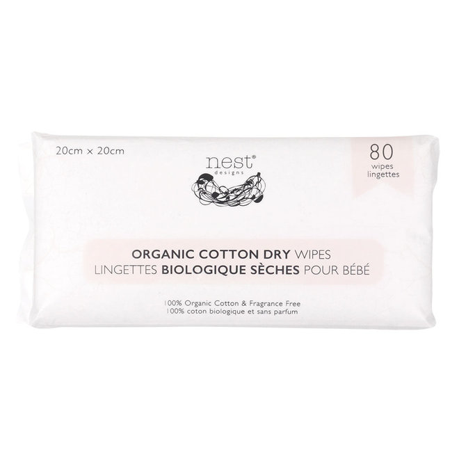 Organic Cotton Dry Baby Wipes