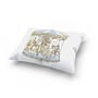 Satin Cushion - Carousel Blue
