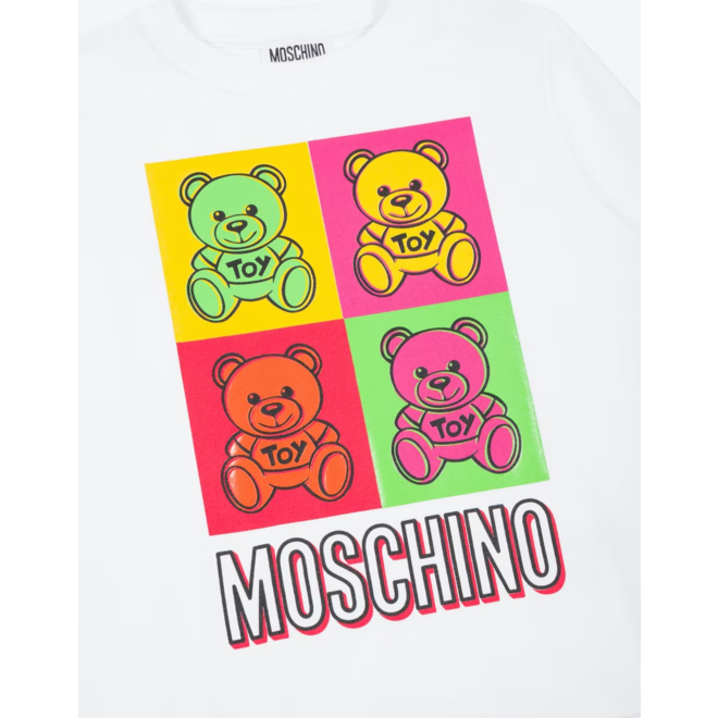 SWEATSHIRT WITH COLORFUL BEAR GRAPHIC