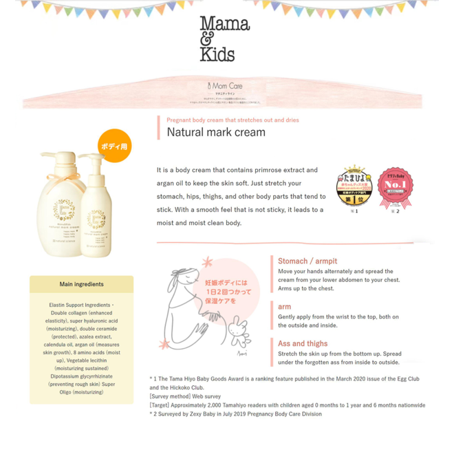 Mama&Kids Hair Whole Body Shampoo 460mL