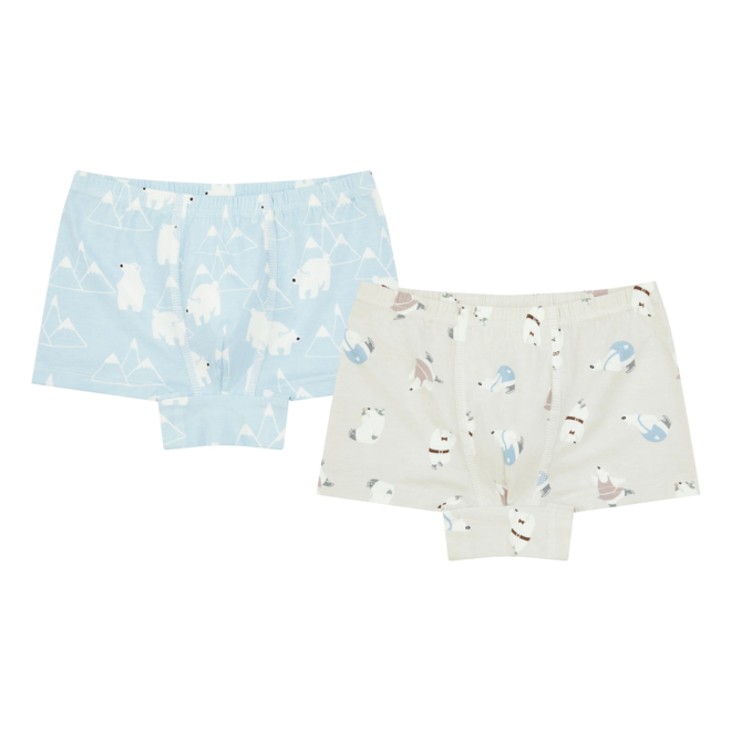 Girls Boy Short Underwear (Bamboo, 2 Pack) - The Hare & The Ant