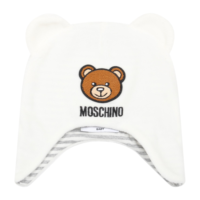 BABY HAT WITH BEAR PATCH IN A GIFT BOX Moda Kids