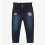 DENIM PANTS WITH GRAPHICS ON POCKETS
