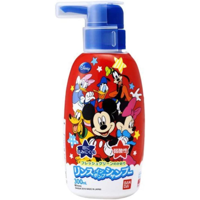 Bandai Rinse-in Pump Shampoo Mickey Mouse 300ml