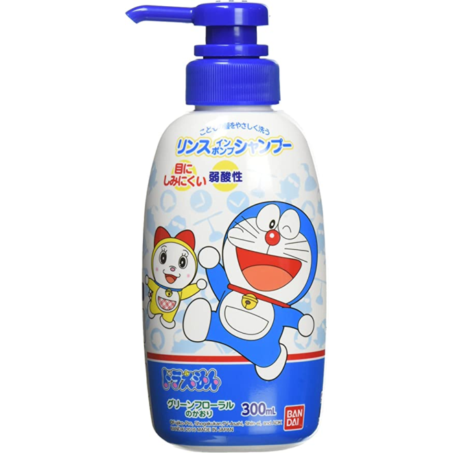Bandai Rinse-in Pump Shampoo Doraemon 300ml