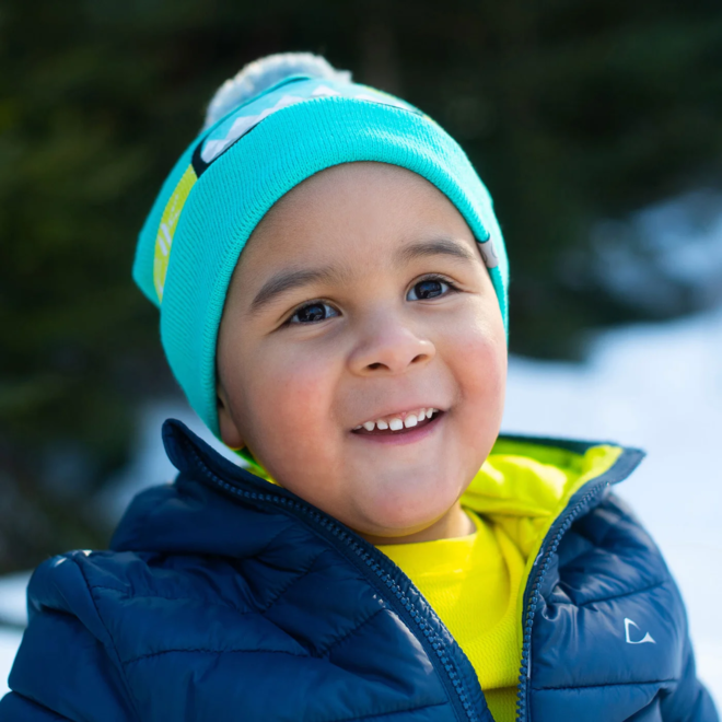 Knitted Toque Ski Goggles Turquoise