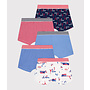 BOYS' LE TOUQUET COTTON BOXER SHORTS - 5-PACK