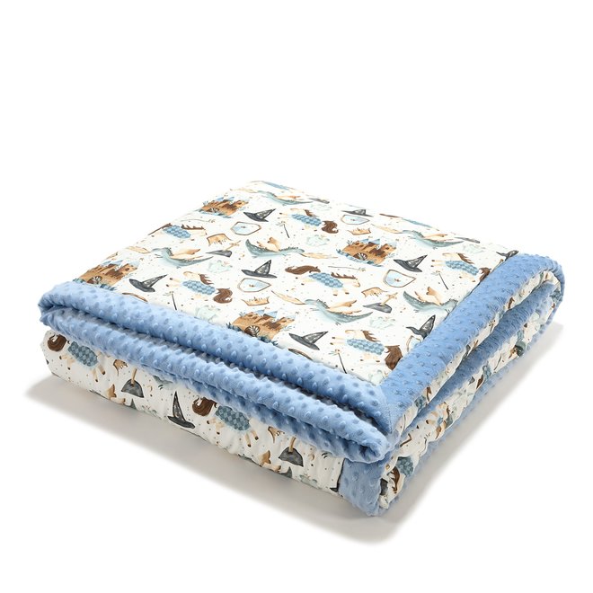 ADULT BLANKET 140 x 200 cm - PRINCE - WIND BLUE