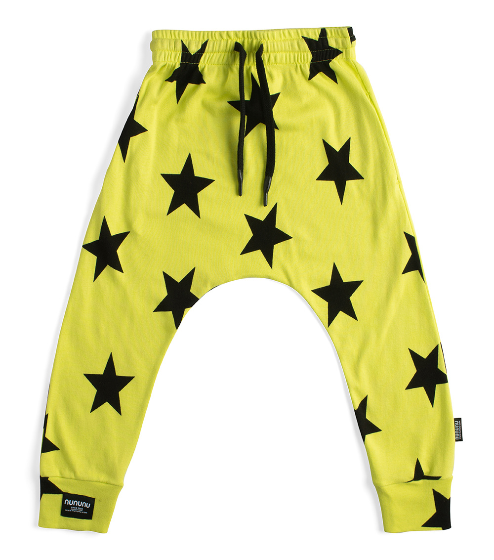 NUNUNU french terry star baggy pants blue NUNUNU french terry star baggy pants blue