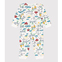 POPPERLESS AND FOOTLESS COTTON EXPLORER SLEEPSUIT
