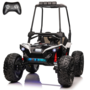 UTV with Removable Canopy, Remote Control and Colorful Lights 2 Seater 24V White