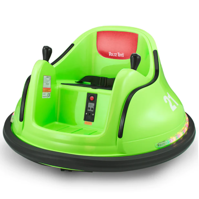Kids Bumper Car 360° Rotation with Remote Control 12V Green