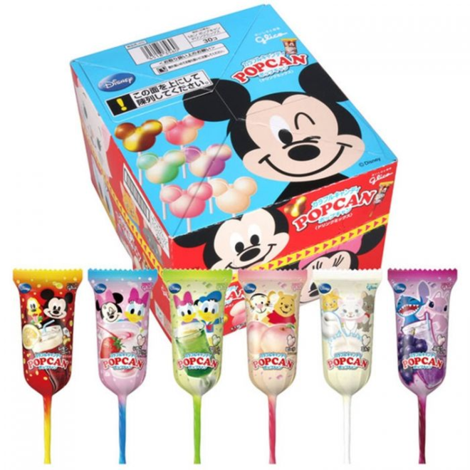 Glico Popcan Disney Fruit Lollipop 1Pcs