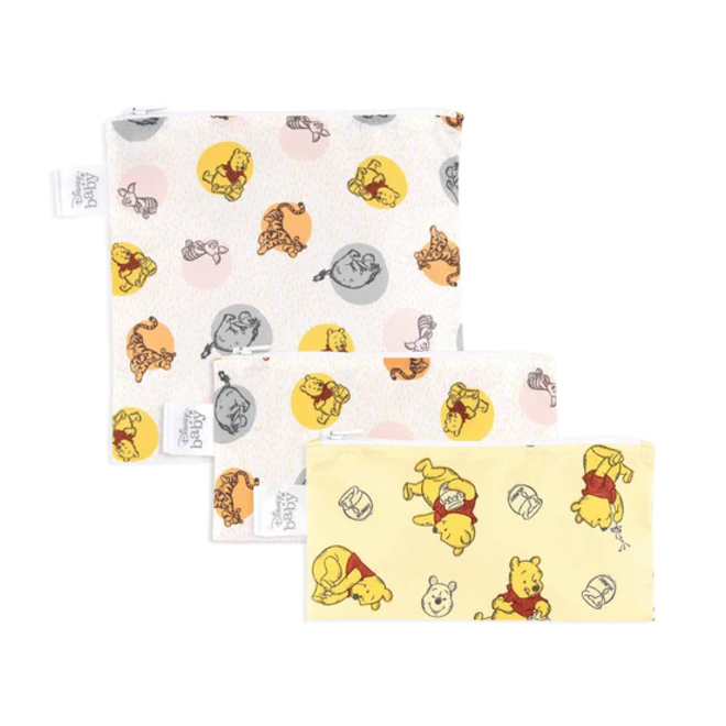 Bumkins - Reusable Snack Bag 3Pk - Winnie The Pooh