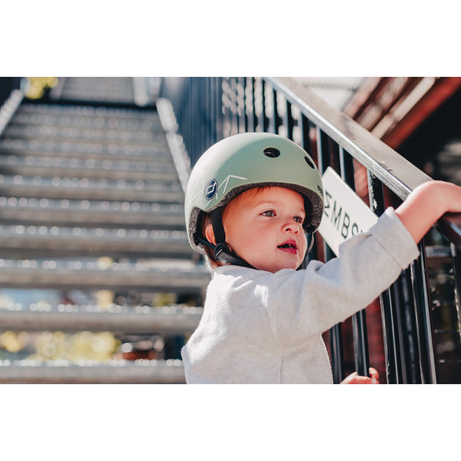 Scoot & Ride: XXS-S Helmet - Green Lines
