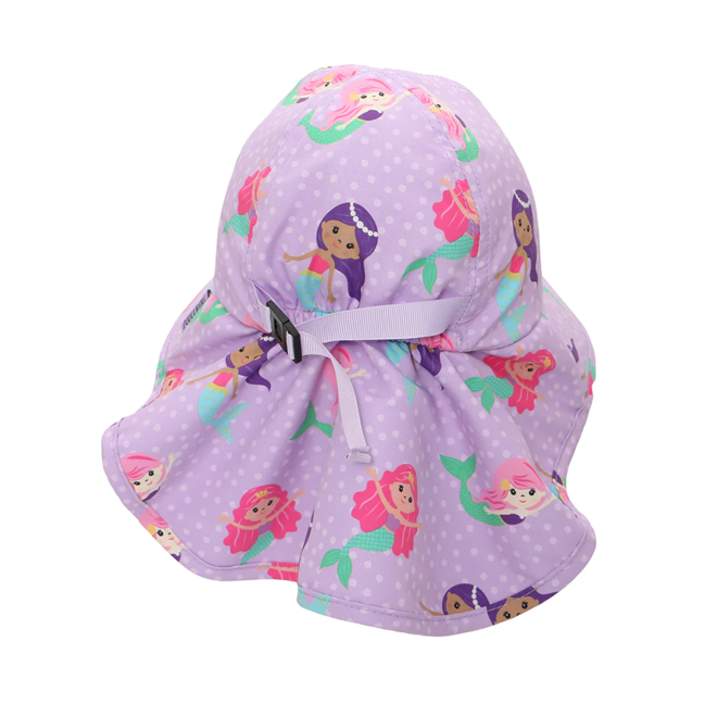 UPF50+ Baby-Toddler Cape Sun Hat - Mermaid
