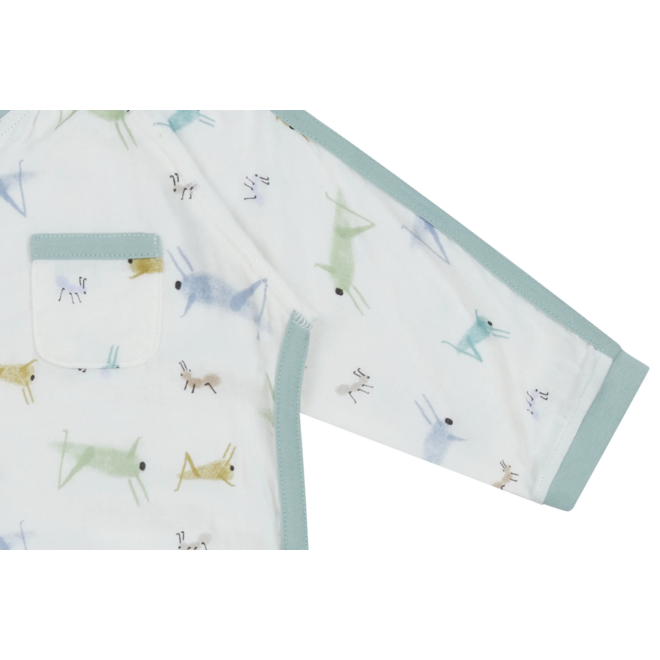 Bamboo Pima 3/4 Sleeve Romper - The Ant & The Grasshopper