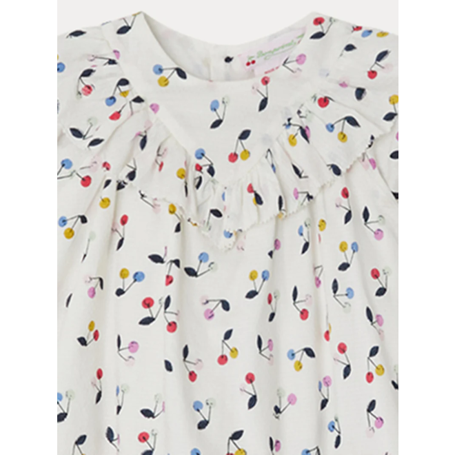 DRESS FALBALI IMP MULTICOLORE