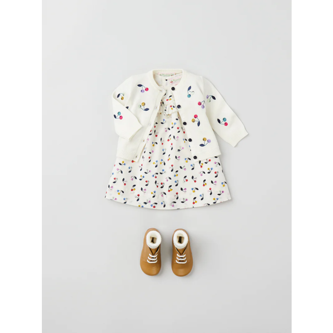 DRESS FALBALI IMP MULTICOLORE