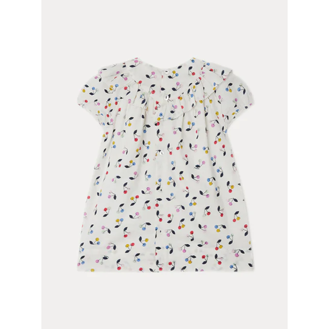 DRESS FALBALI IMP MULTICOLORE