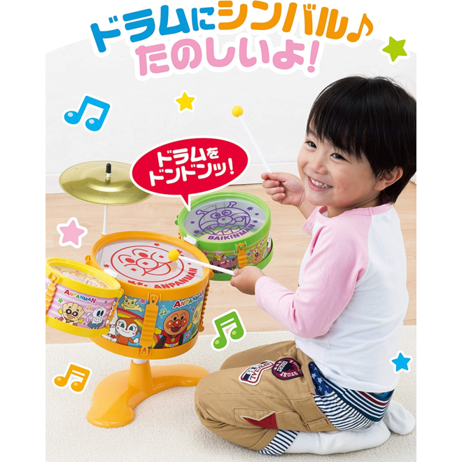 Anpanman My Child Genius Big Drum Set Renewal 1piece