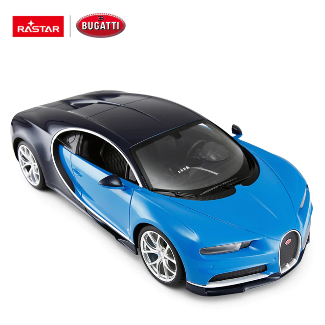 Bugatti Chiron Remote Control Car with Working Lights Rastar 1:14 Licensed Toy