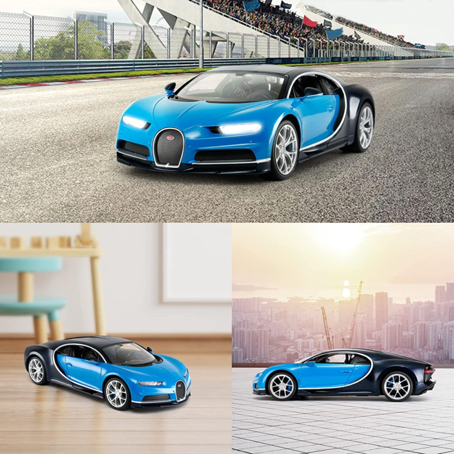 Bugatti Chiron Remote Control Car with Working Lights Rastar 1:14 Licensed Toy