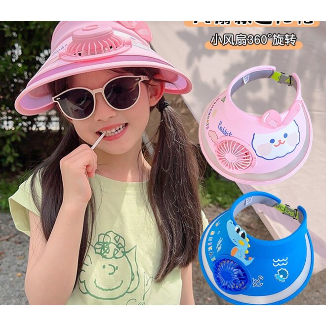 SUN HAT WITH FUN USB CHARGE PINK