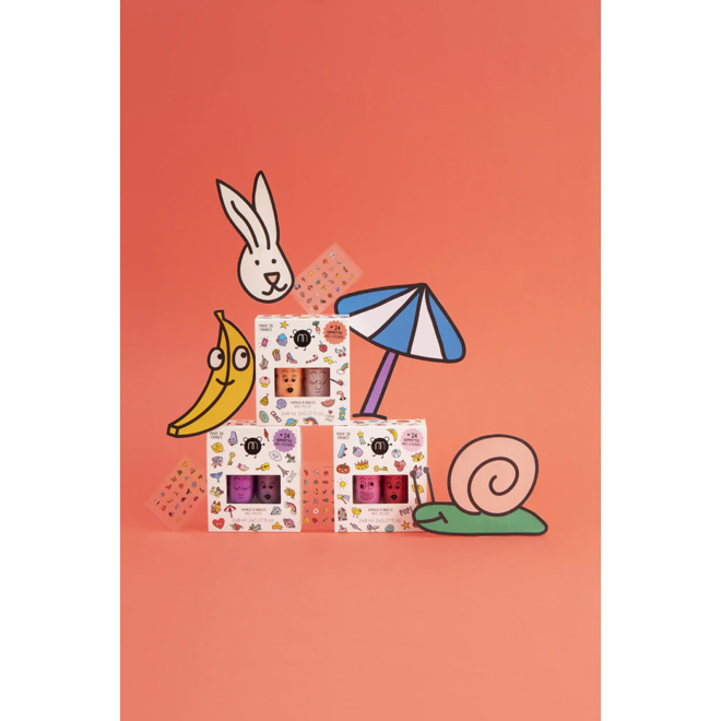 Nailmatic Kids - Nail Polish and Stickers Set - POP