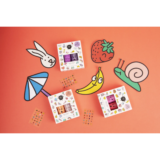 Nailmatic Kids - Nail Polish and Stickers Set - POP