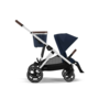 Gazelle S Stroller - Silver Frame and Ocean Blue Seat