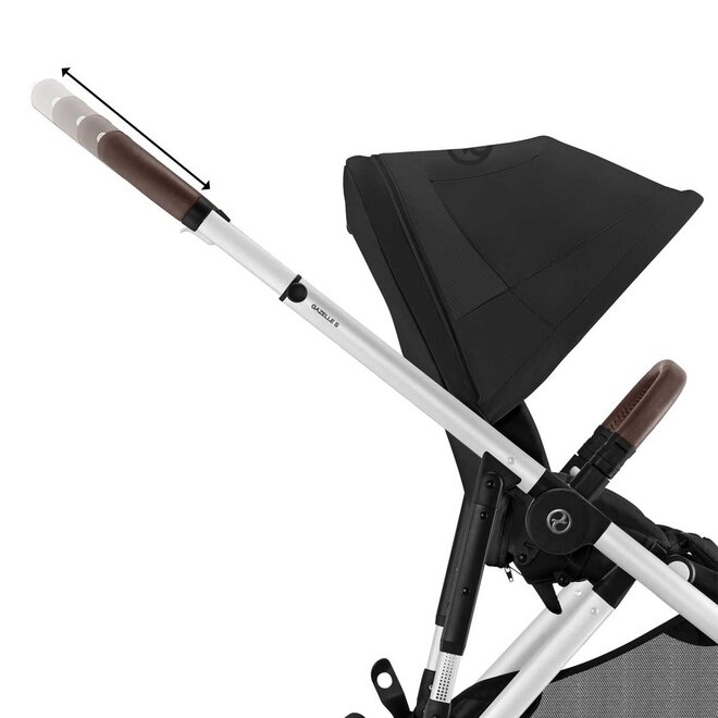 Gazelle S Stroller - Taupe Frame and Sky Blue Seat