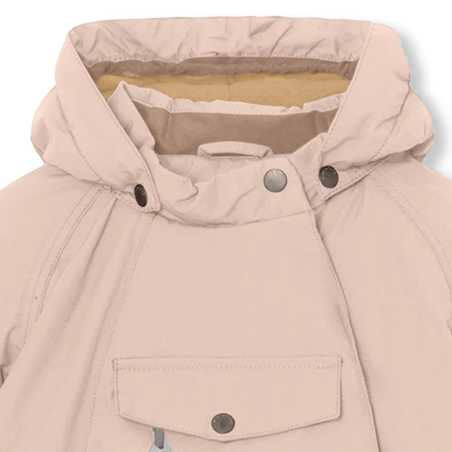 Wang fleece lined winter jacket. GRS Rose Dust