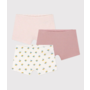 GIRLS' FLORAL COTTON HIPSTERS - 3-PACK