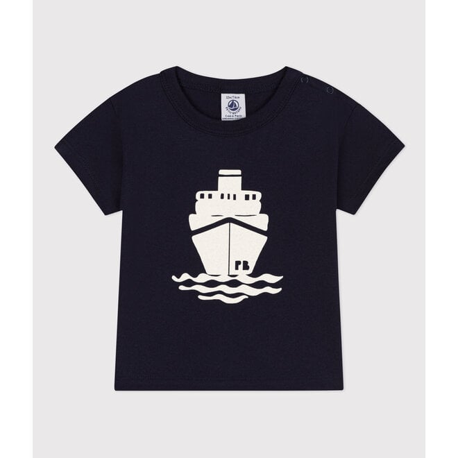 BABIES'S LONG SLEEVED COTTON T-SHIRT BOAT