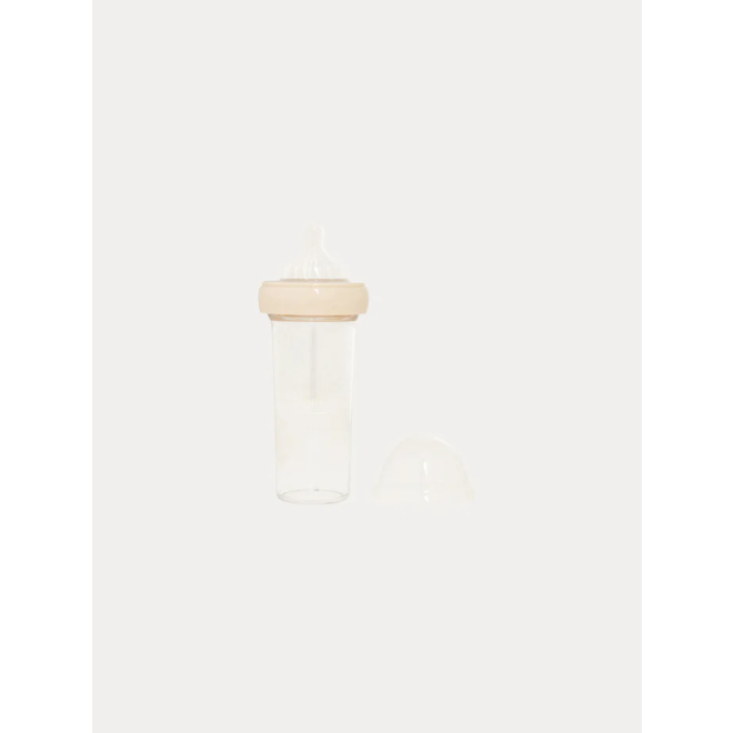 Baby Bottle with Travel Pouch milk white
